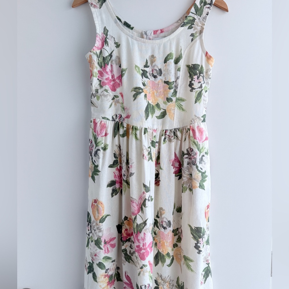 TACH Pink and Orange Sleeveless Sundress